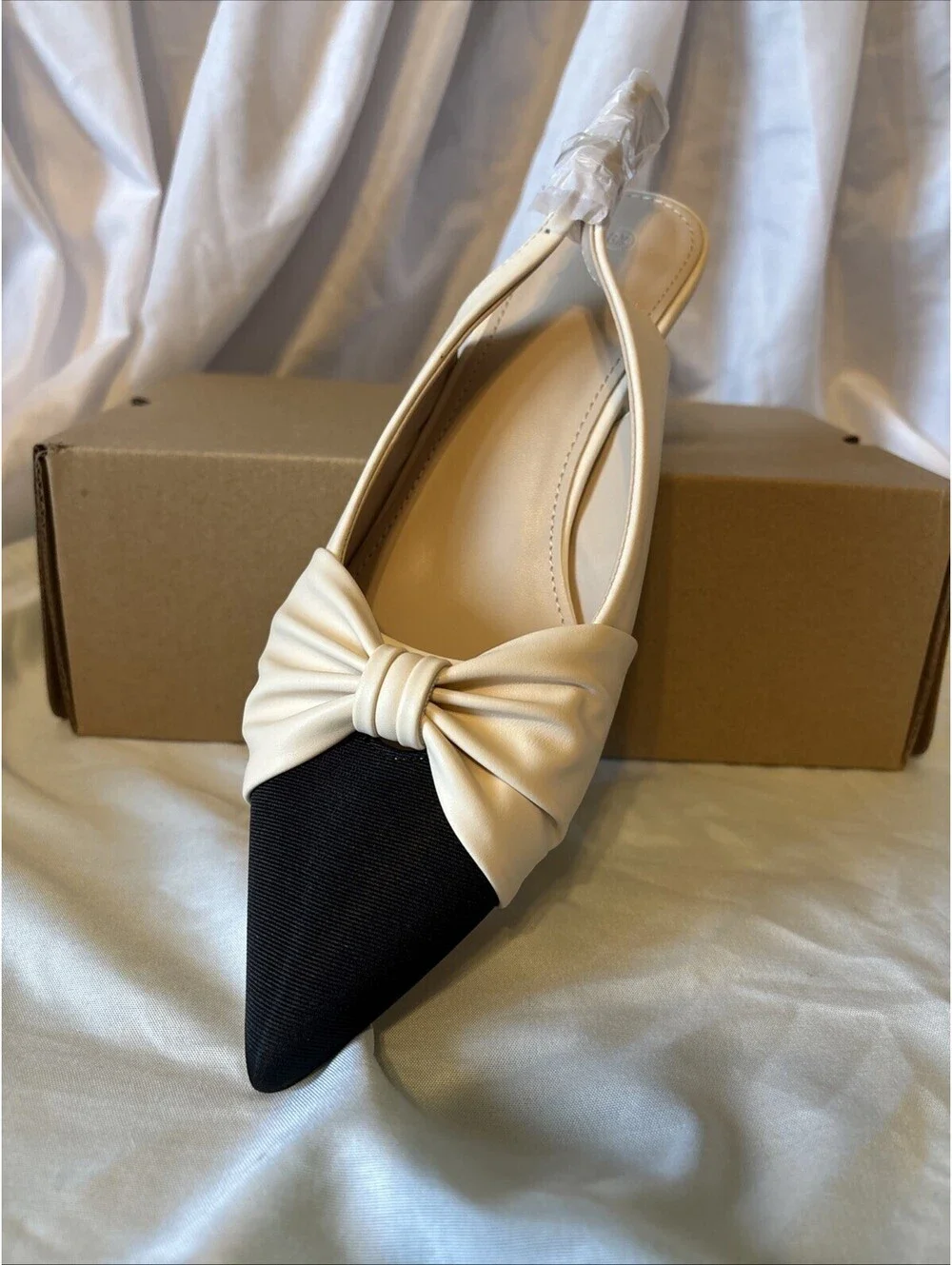 N/A leather slingback